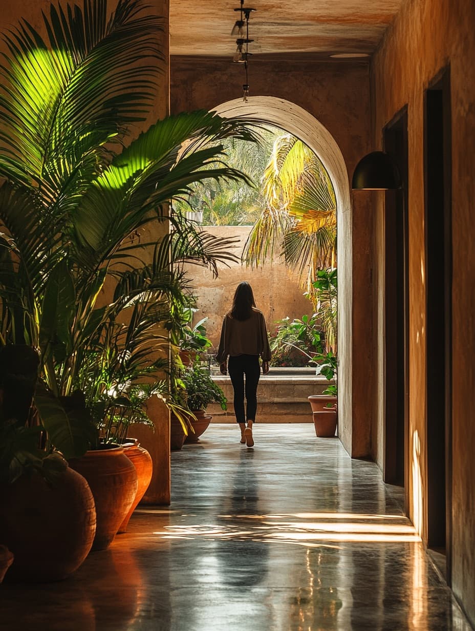 Boutique hotel corridor